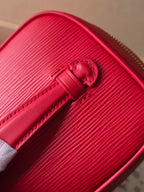 LV Nice Nano Cosmetic 20 Bag Rose Red Epi Leather 275223