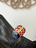 Chanel Vintage Crocodile-embossed Black Clutch Bag Cowhide 275840