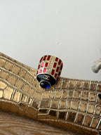 Chanel Vintage Crocodile-embossed Gold Clutch Bag Cowhide 275839