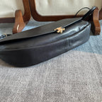 Celine Half Moon Black Bag In Lambskin 276271