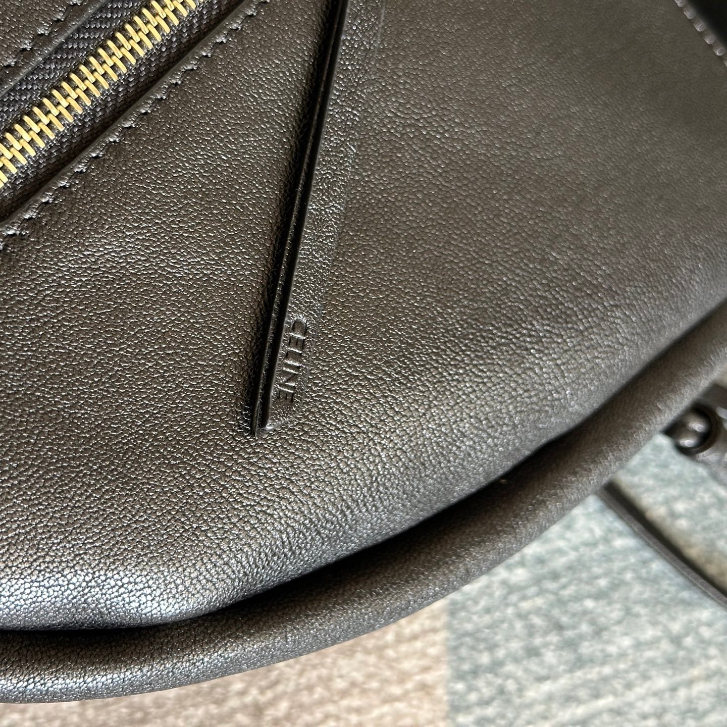 Celine Half Moon Black Bag In Lambskin 276271