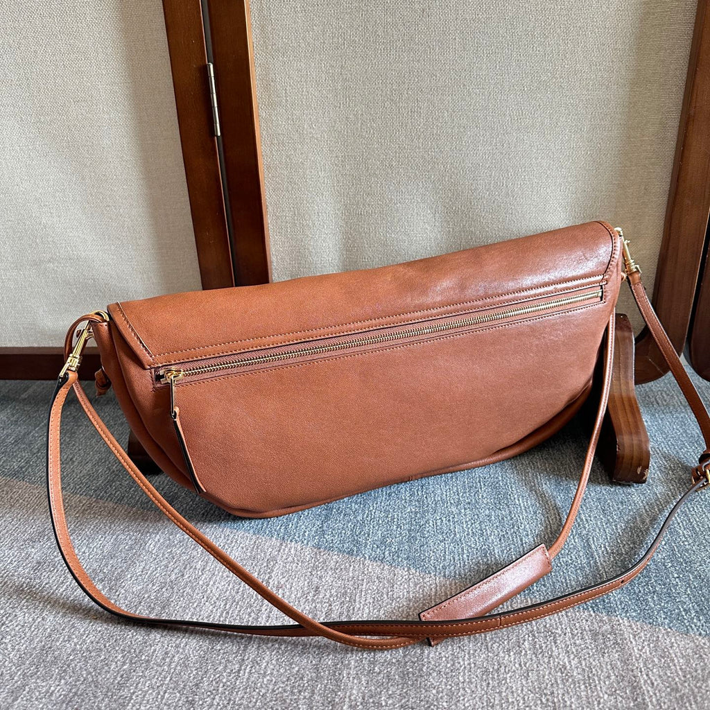 Celine Half Moon Brown Bag In Lambskin 276269