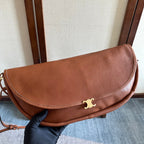 Celine Half Moon Brown Bag In Lambskin 276269