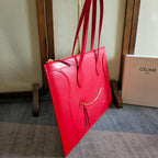Celine 26 New Smiley Face Red Bag in Cowhide 276209