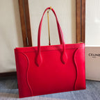 Celine 26 New Smiley Face Red Bag in Cowhide 276209