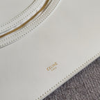 Celine 26 New Smiley Face White Bag in Cowhide 276203