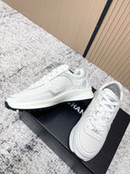 Chanel 26SS New Casual White Sneakers in Cowhide with Mesh Cloth 591414