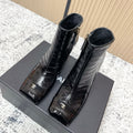 CHANEL Fall/Winter Chelsea Black Short Boots in Cowhide 591404