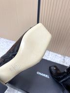 CHANEL Fall/Winter Chelsea Black High Boots in Cowhide 591402