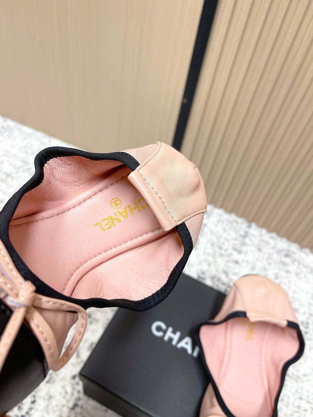 Chanel 26SS Ballet Flats Shoes Pink in Lambskin 591392