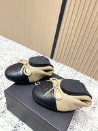 Chanel 26SS Ballet Flats Shoes Beige in Lambskin 591391