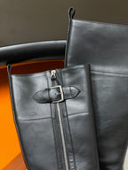 HM JAIME BOOT IN BLACK CALFSKIN