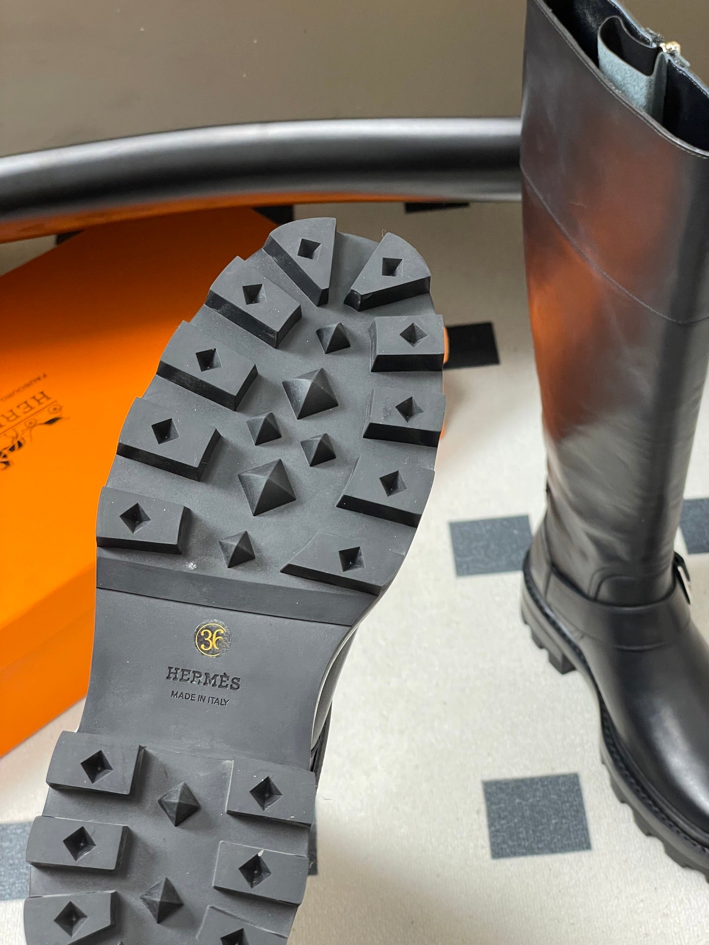 HM JAIME BOOT IN BLACK CALFSKIN