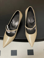HM 26 Majeste 60 Pump Beige in Calfskin 593829