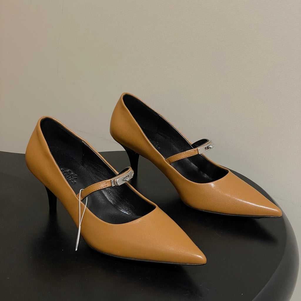 HM 26 Majeste 60 Pump Brown in Calfskin 593828