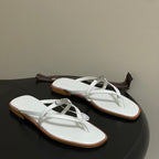HM Miss Sandal White in Calfskin 593825