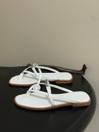 HM Miss Sandal White in Calfskin 593825