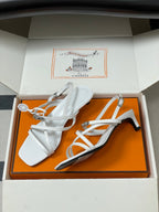HM M  Sandal 40 White in Calfskin 593822