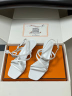 HM M  Sandal 40 White in Calfskin 593822