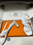 HM M  Sandal 40 White in Calfskin 593822