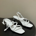 HM M  Sandal 40 White in Calfskin 593822
