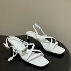 HM M  Sandal 40 White in Calfskin 593822