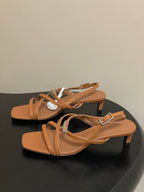 HM M  Sandal 40 Brown in Calfskin 593821