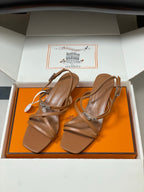 HM M  Sandal 40 Brown in Calfskin 593821