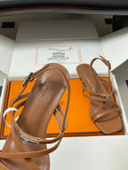 HM M  Sandal 40 Brown in Calfskin 593821