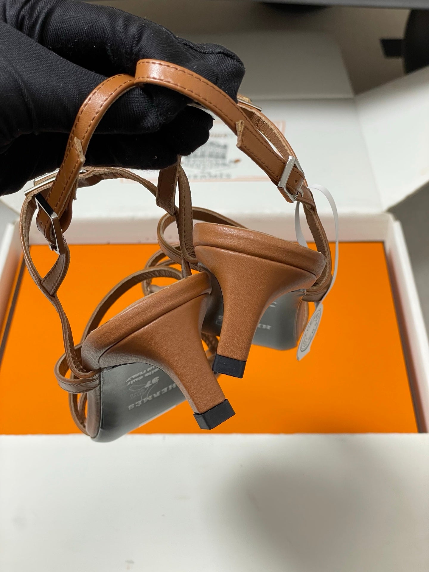 HM M  Sandal 40 Brown in Calfskin 593821