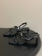 HM M  Sandal 40 Black in Calfskin 593820