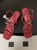HM M  Sandal 40 Burgundy in Calfskin 593819
