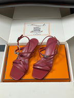 HM M  Sandal 40 Burgundy in Calfskin 593819
