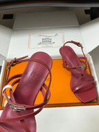 HM M  Sandal 40 Burgundy in Calfskin 593819