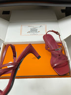 HM M  Sandal 40 Burgundy in Calfskin 593819