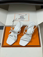 HM M  Sandal 70 White in Calfskin 593818