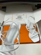HM M  Sandal 70 White in Calfskin 593818