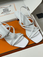HM M  Sandal 70 White in Calfskin 593818