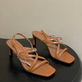 HM M  Sandal 70 Brown in Calfskin 593817