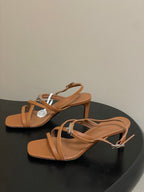 HM M  Sandal 70 Brown in Calfskin 593817