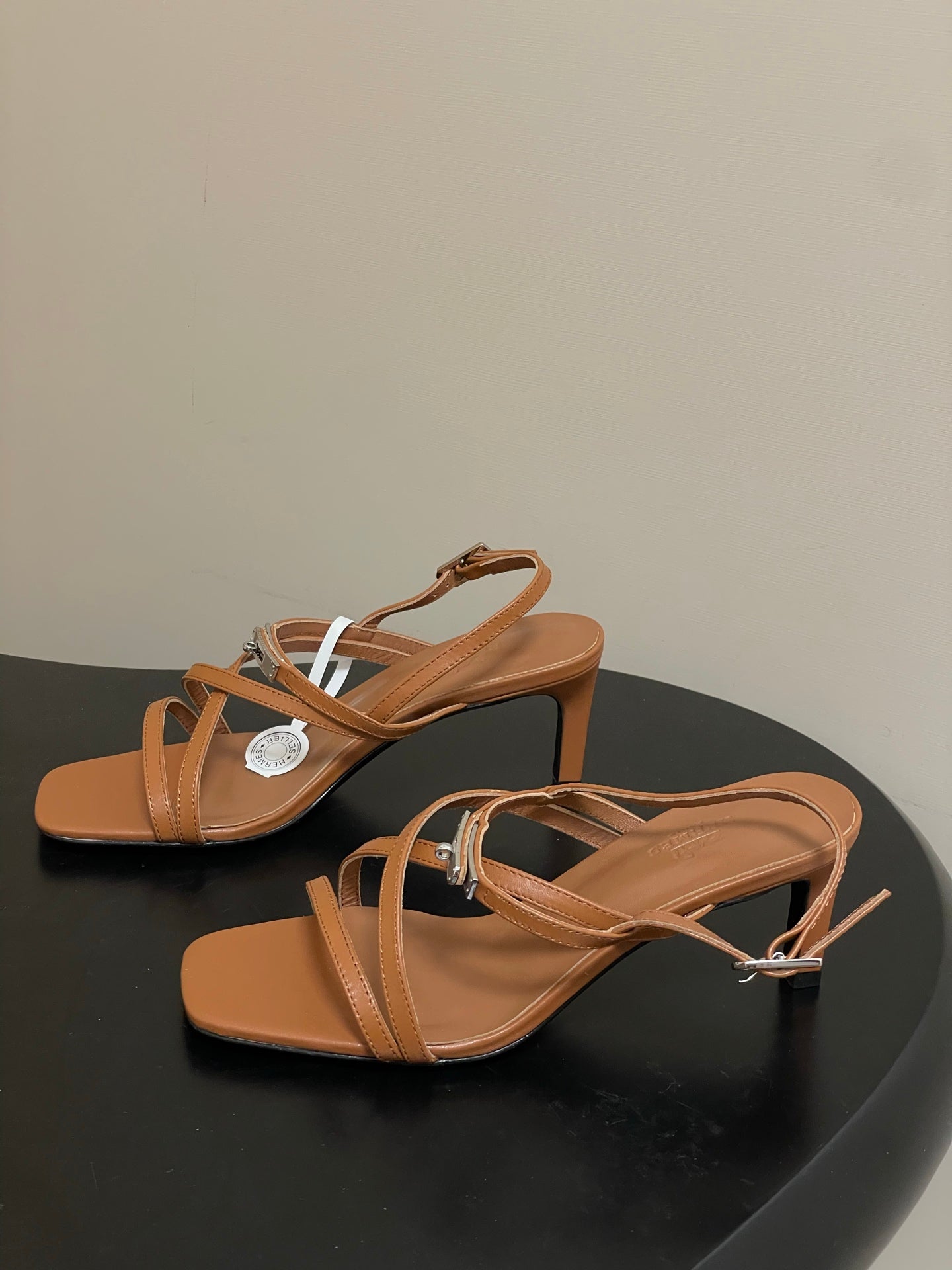 HM M  Sandal 70 Brown in Calfskin 593817
