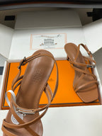 HM M  Sandal 70 Brown in Calfskin 593817