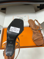 HM M  Sandal 70 Brown in Calfskin 593817
