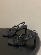 HM M  Sandal 70 Black in Calfskin 593816