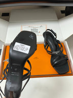 HM M  Sandal 70 Black in Calfskin 593816