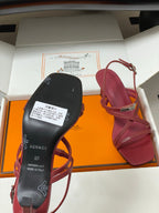 HM M  Sandal 70 Burgundy in Calfskin 593815