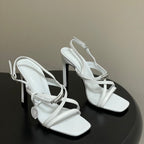 HM M  Sandal 100 White in Calfskin 593814