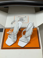 HM M  Sandal 100 White in Calfskin 593814
