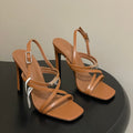 HM M  Sandal 100 Brown in Calfskin 593813