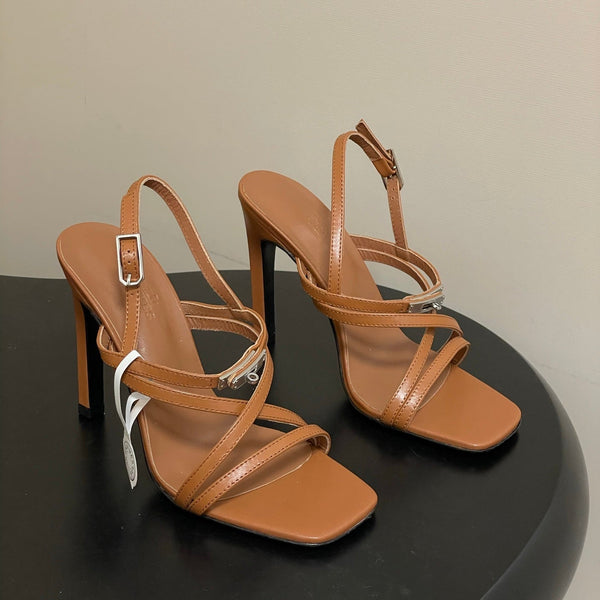 HM M  Sandal 100 Brown in Calfskin 593813